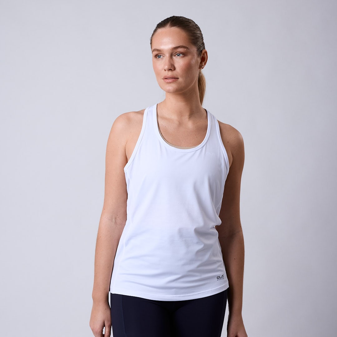 Aero mesh tank White