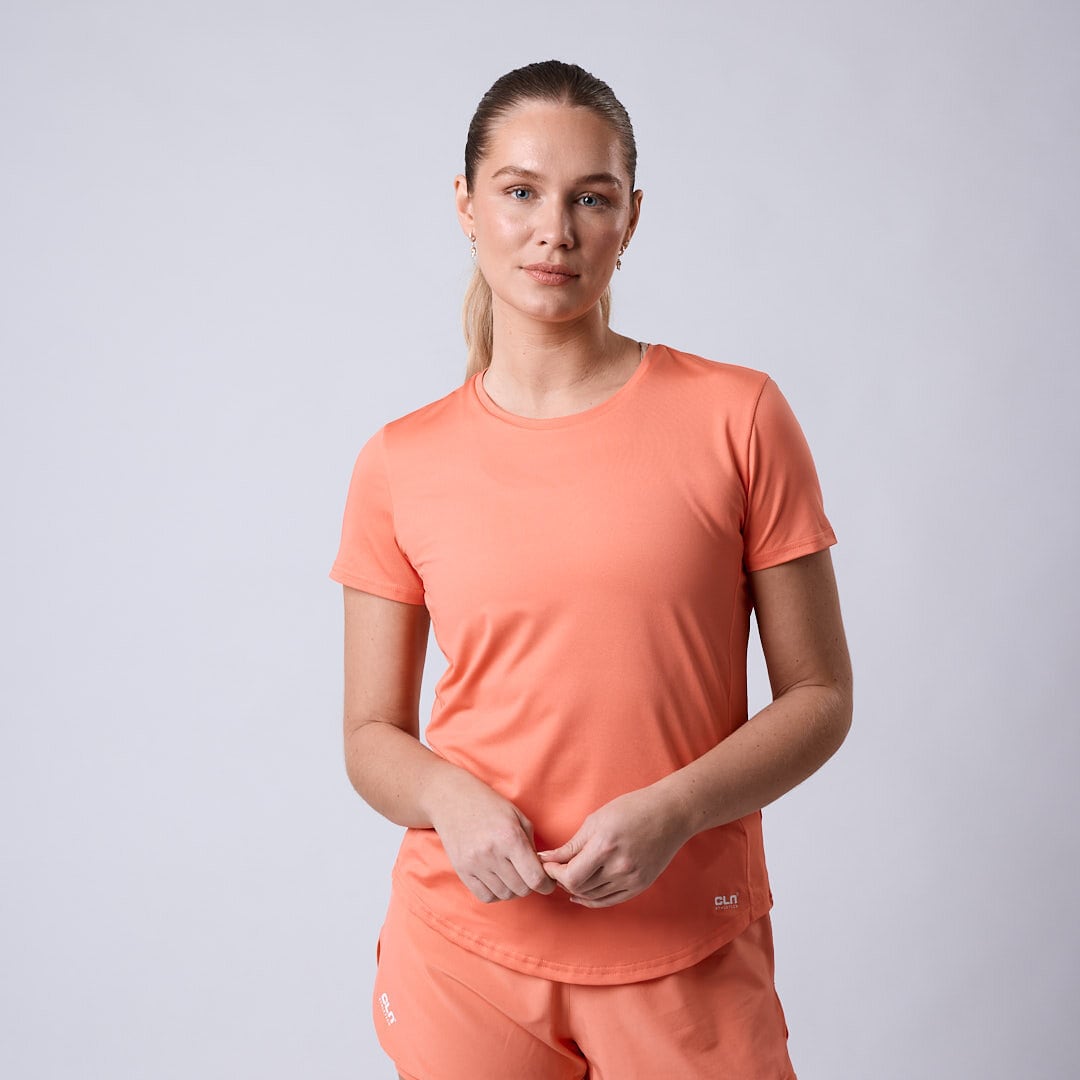 Breeze mesh t-shirt Coral peach
