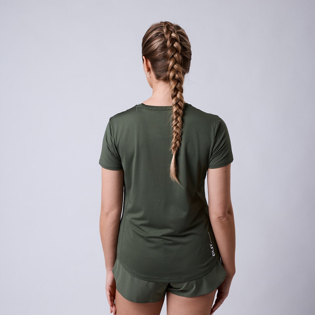 Breeze mesh t-shirt Moss green
