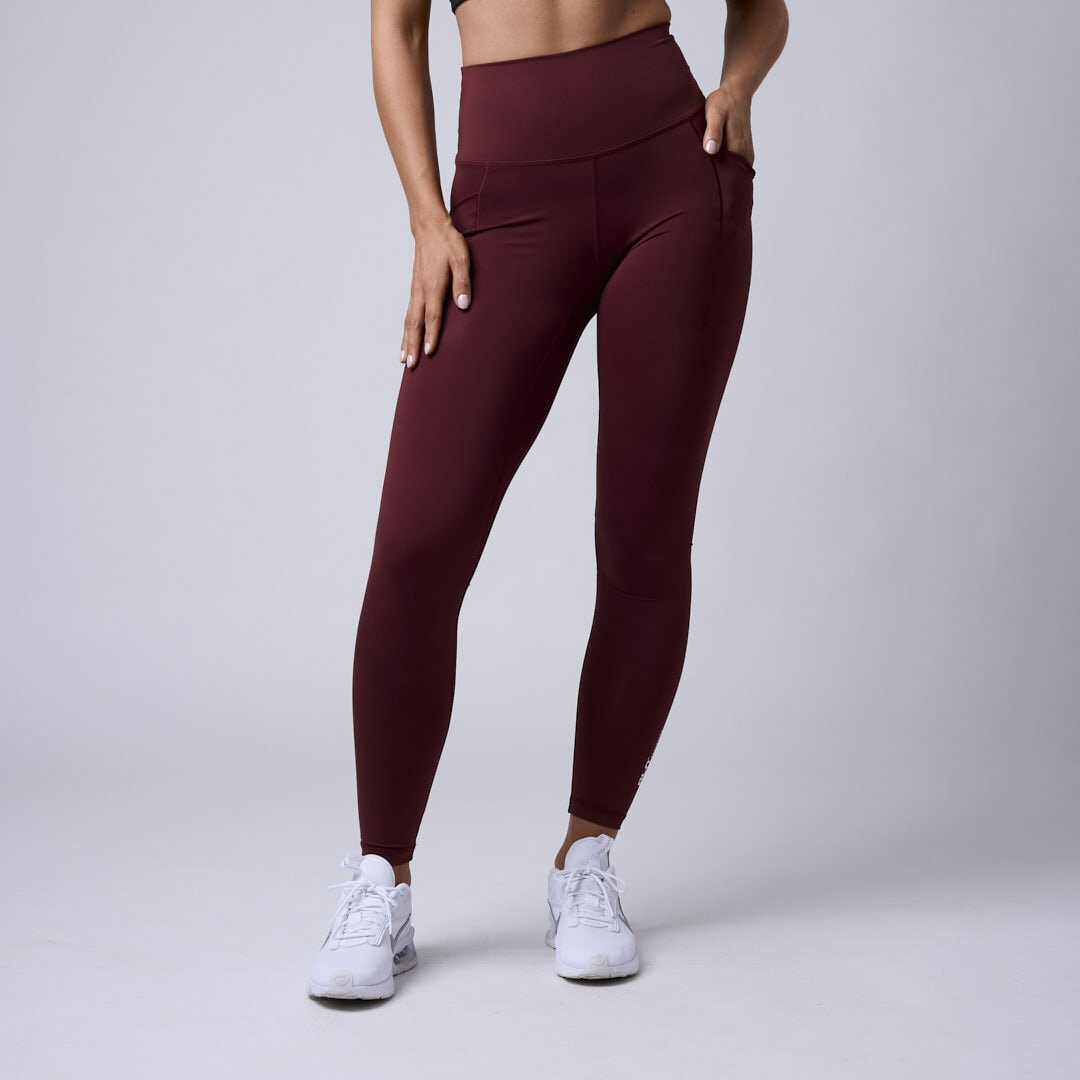 Fuse pocket tights Dark red