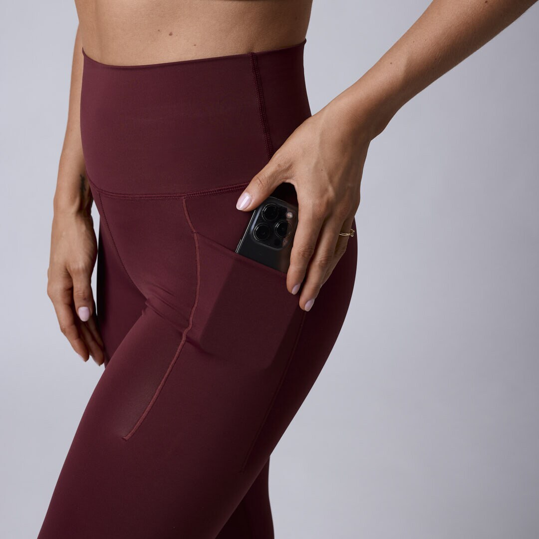 Fuse pocket tights Dark red