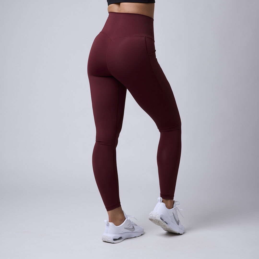 Fuse pocket tights Dark red