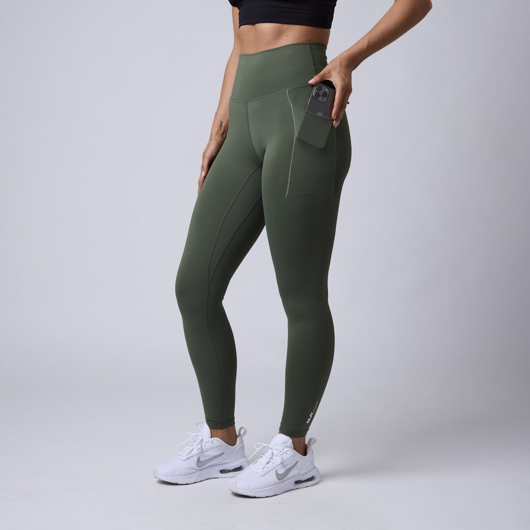 Fuse pocket tights Moss green
