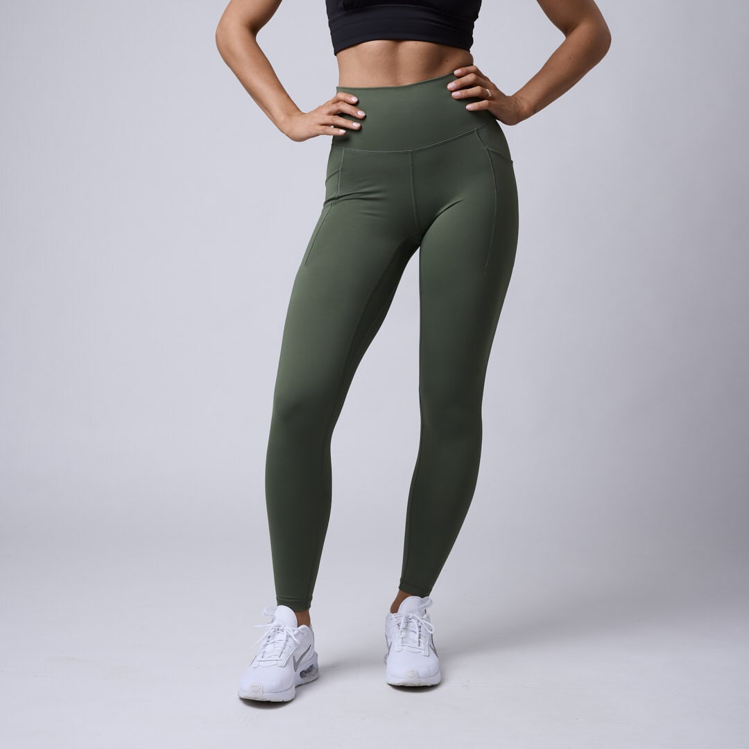 Fuse pocket tights Moss green