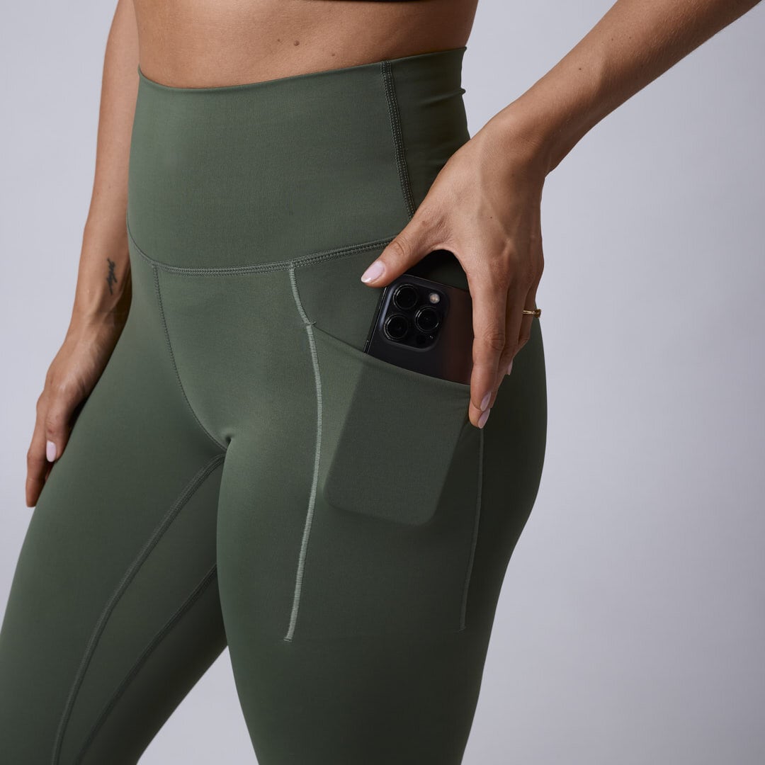 Fuse pocket tights Moss green