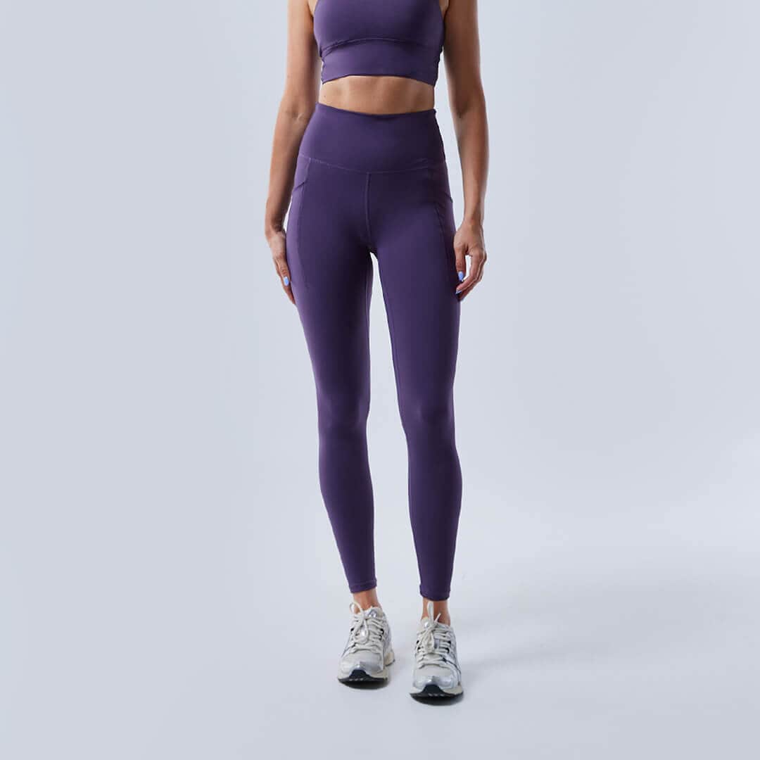 Fuse pocket tights Dark plum