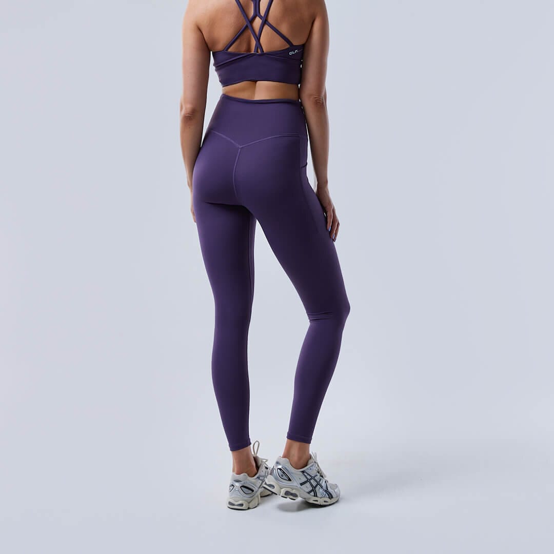 Fuse pocket tights Dark plum