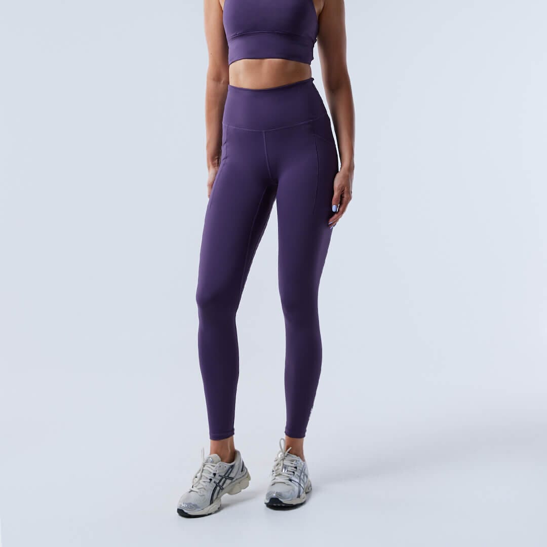 Fuse pocket tights Dark plum