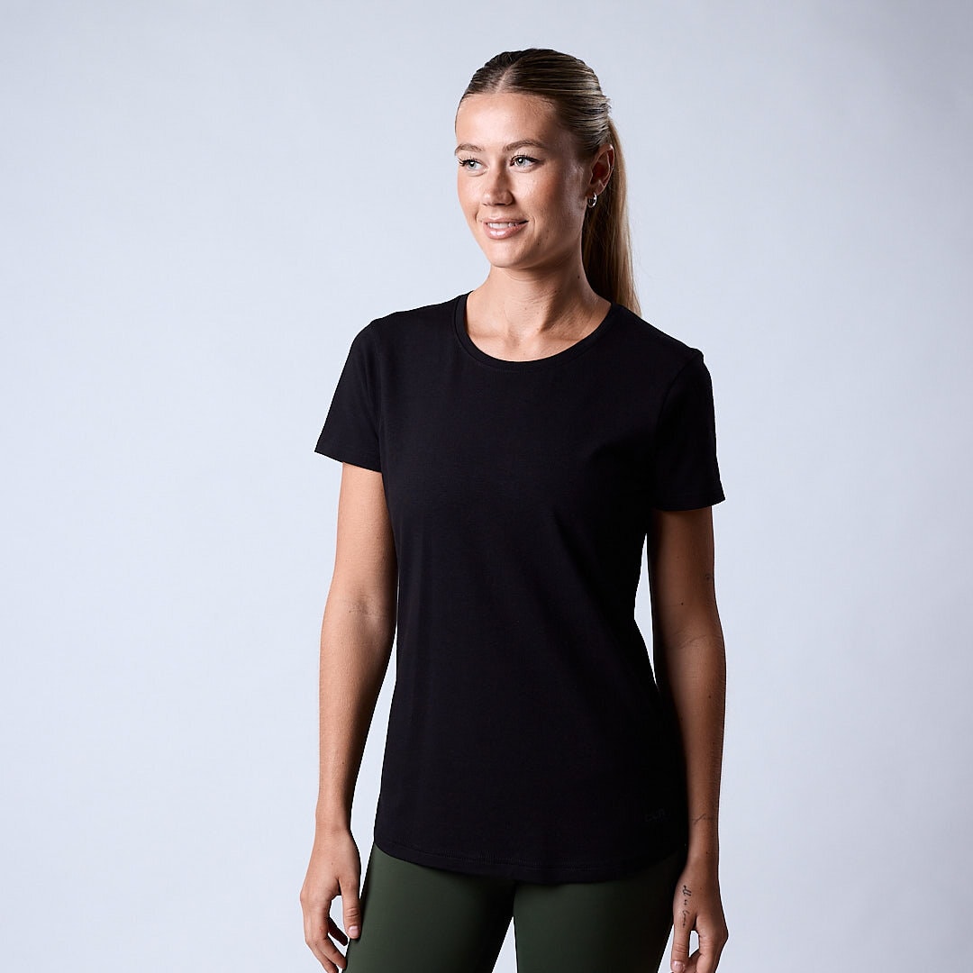 Bamboo t-shirt wmn Black