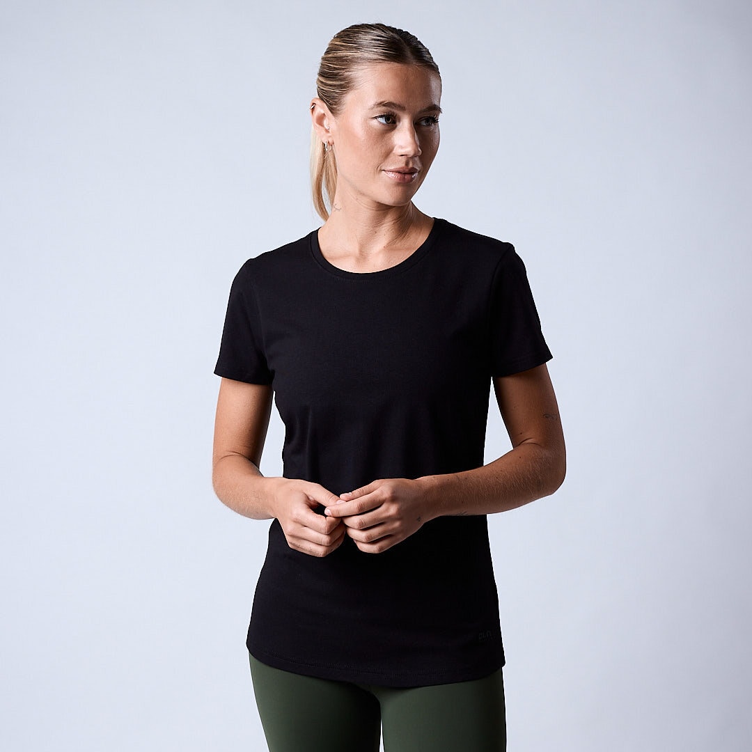 Bamboo t-shirt wmn Black