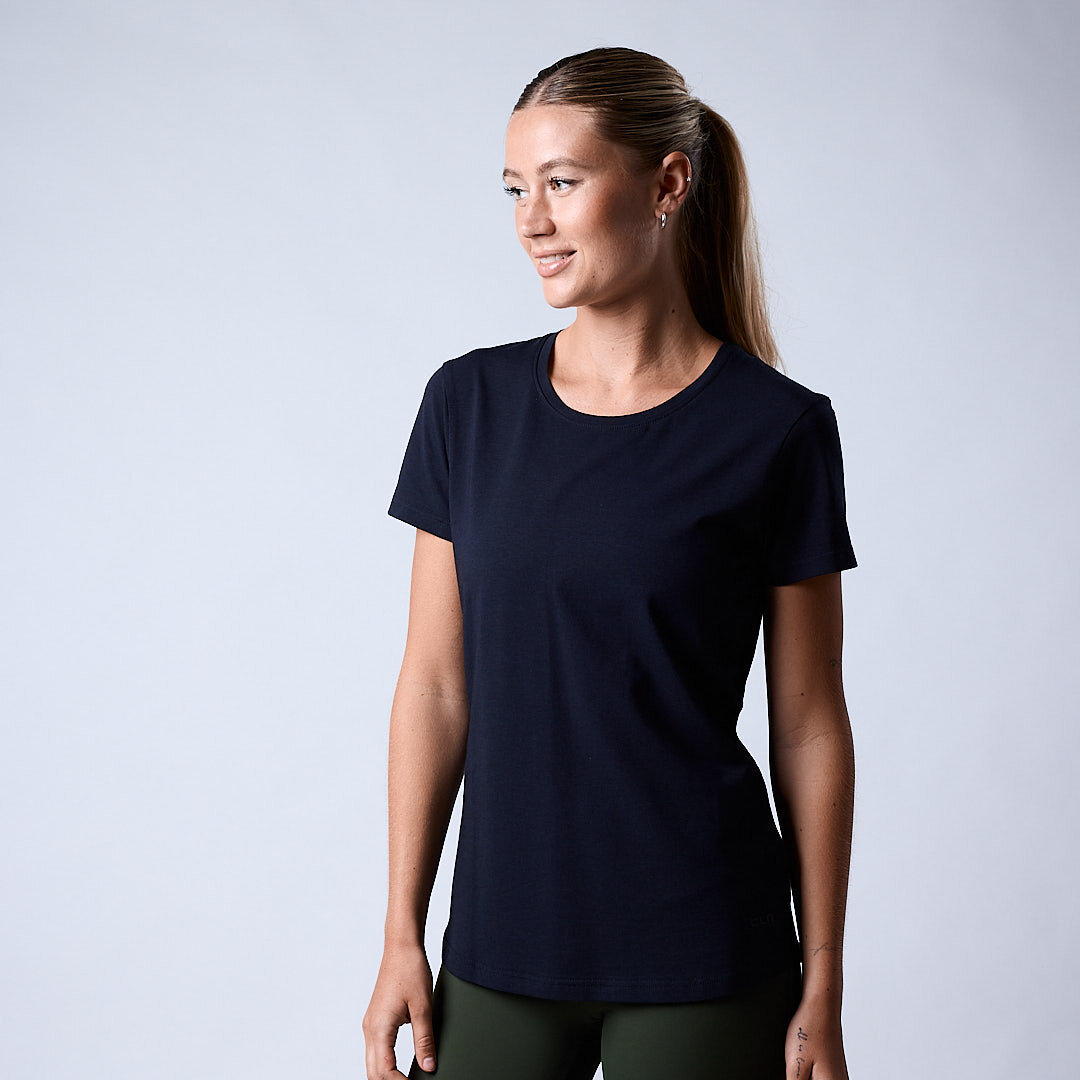 Bamboo t-shirt wmn Navy