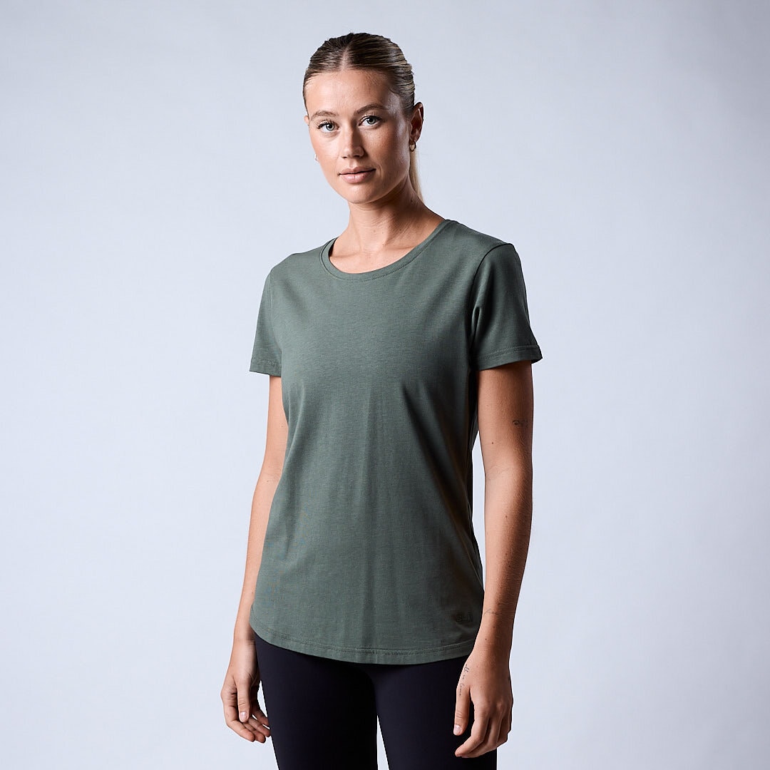 Bamboo t-shirt wmn Moss green