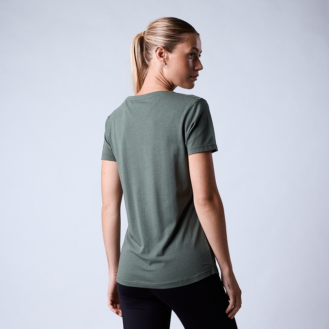 Bamboo t-shirt wmn Moss green