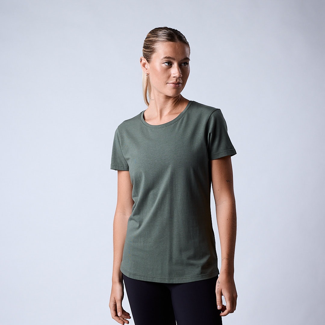 Bamboo t-shirt wmn Moss green