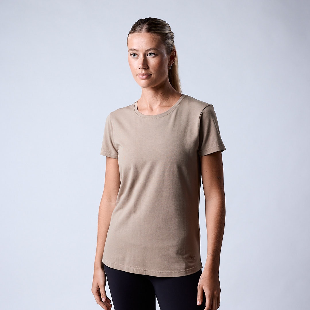 Bamboo t-shirt wmn Dark Khaki
