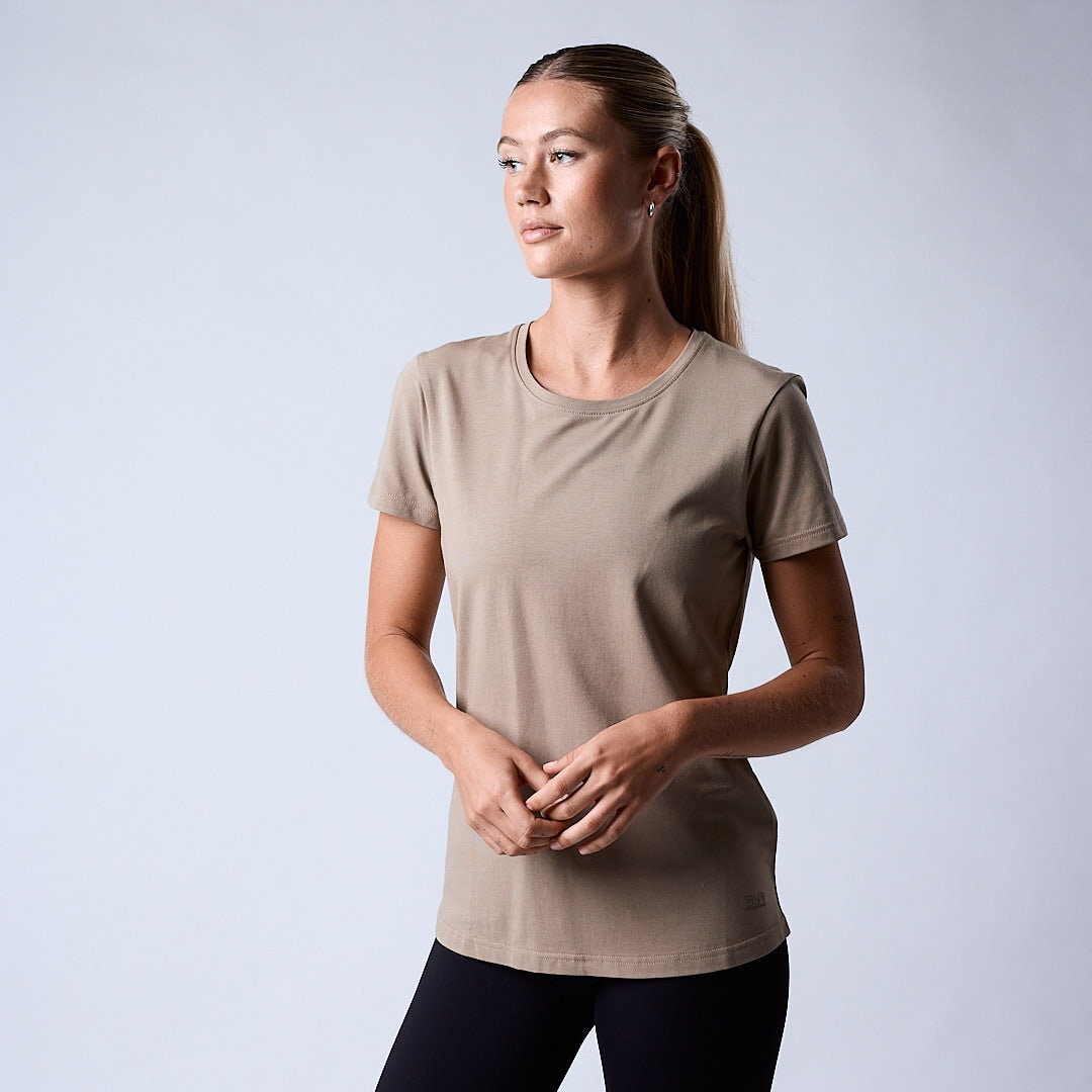 Bamboo t-shirt wmn Dark Khaki