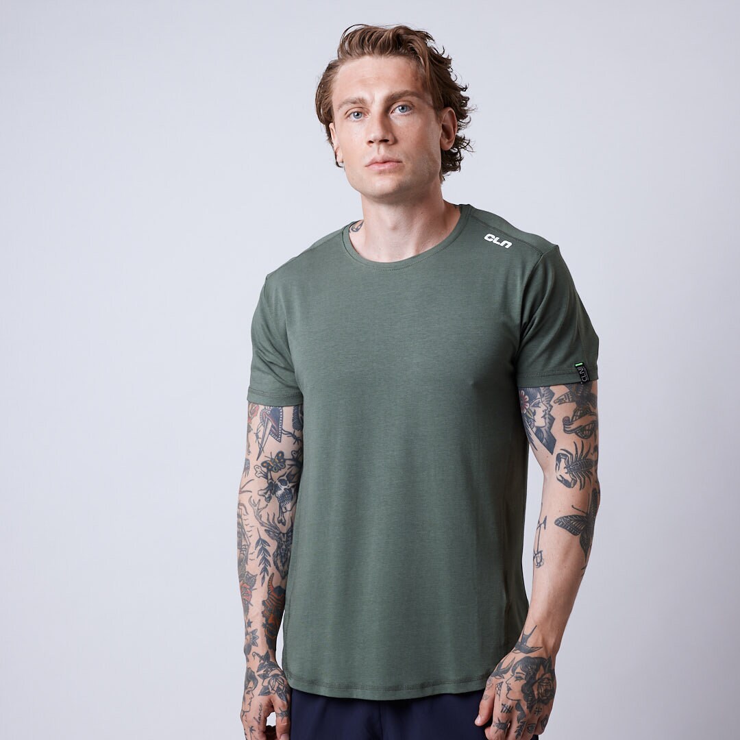 Trap bamboo t-shirt Moss green