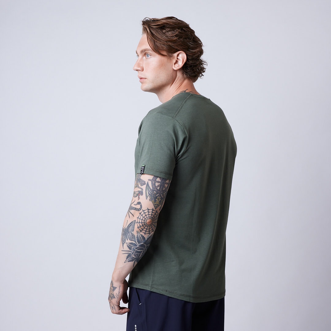 Trap bamboo t-shirt Moss green
