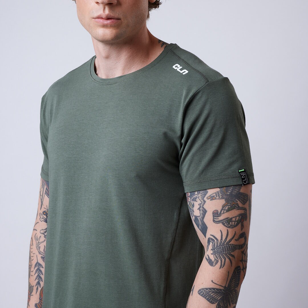 Trap bamboo t-shirt Moss green