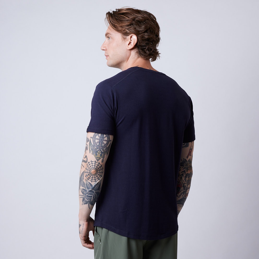 Trap bamboo t-shirt Night blue