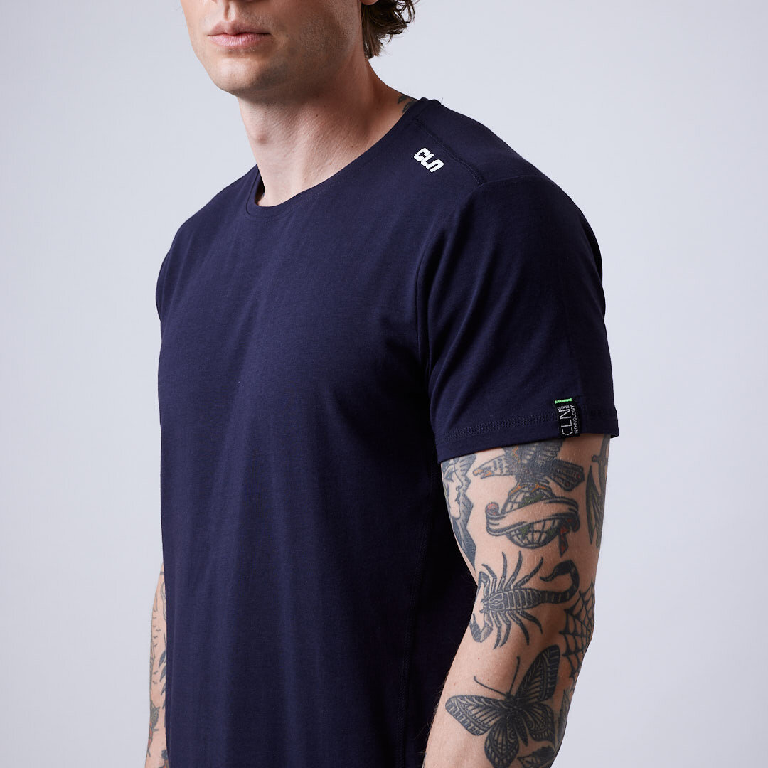 Trap bamboo t-shirt Night blue