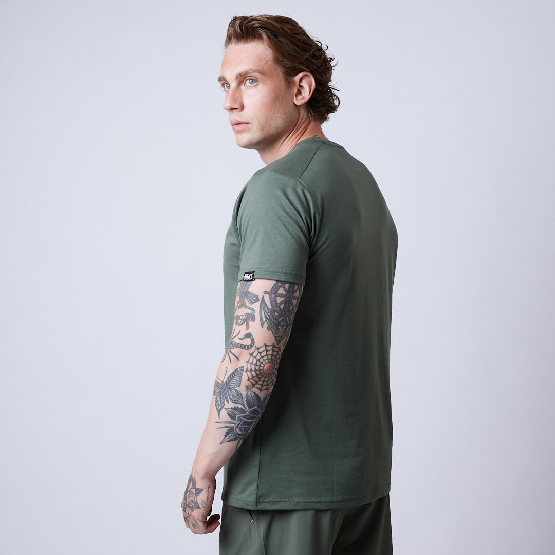 Promo t-shirt Moss green