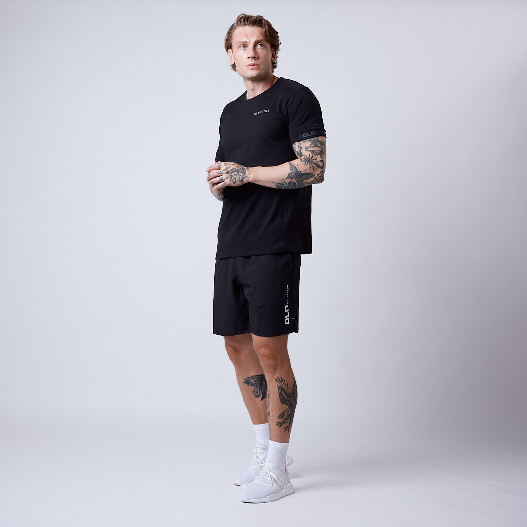 CLN Dino stretch shorts Black