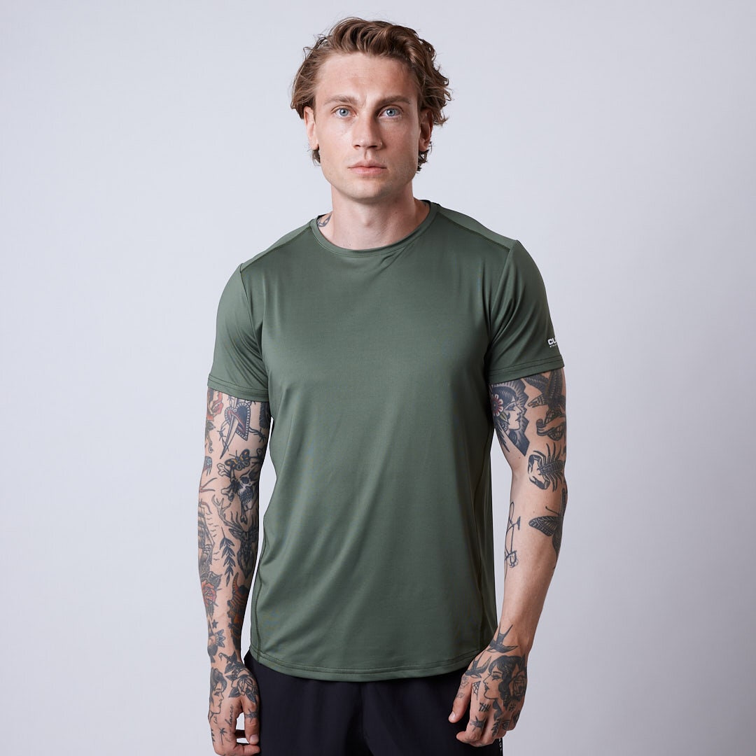 Link t-shirt Moss green