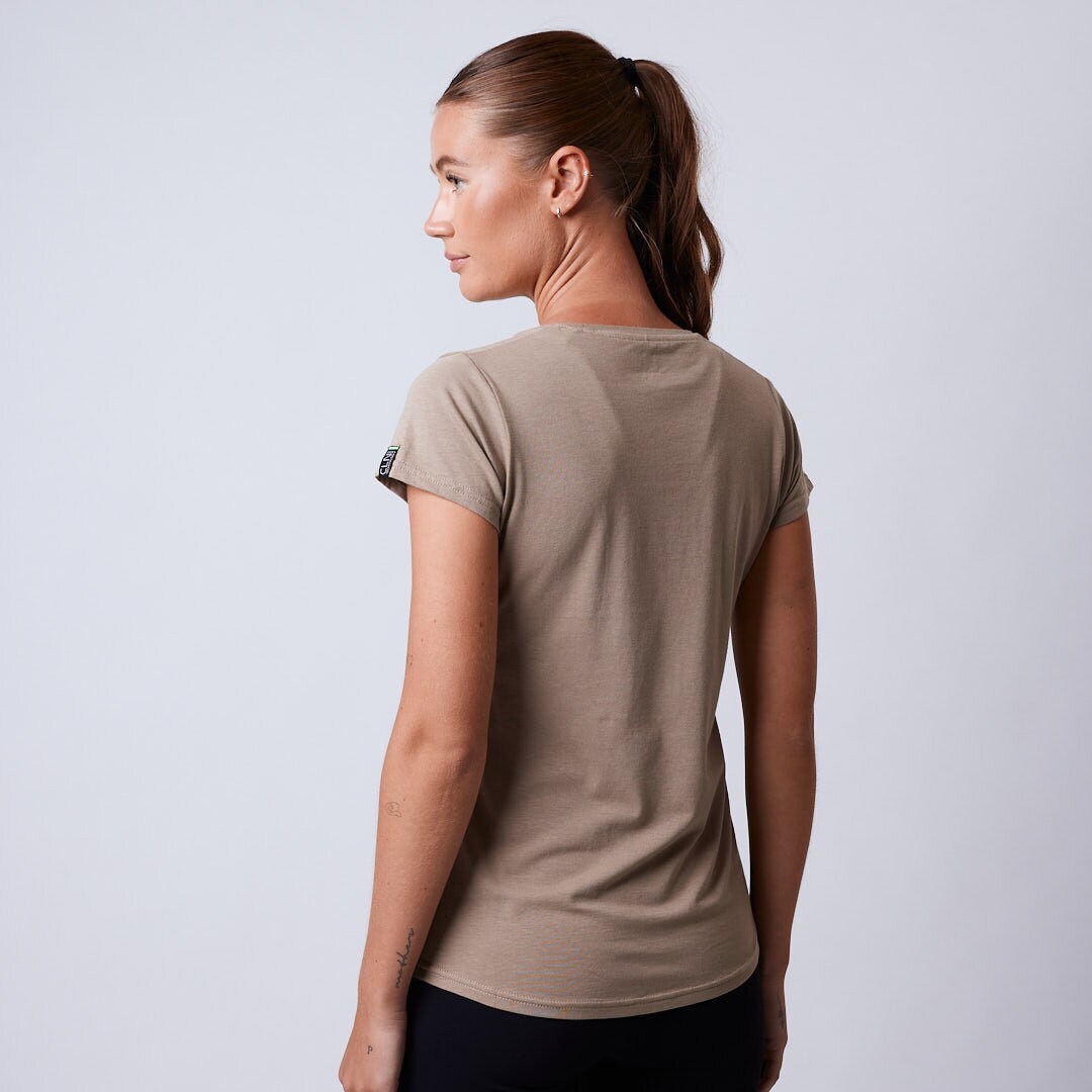 Flex bamboo t-shirt Dark khaki