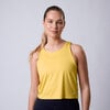 Lunar cropped tank Golden yellow